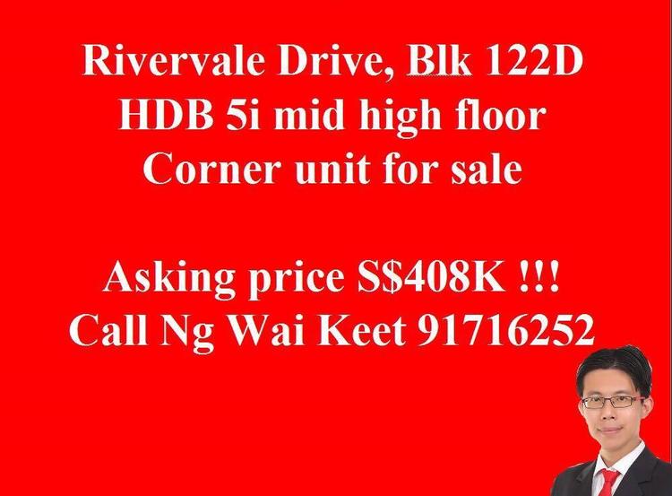 Blk 122D Rivervale Drive (Sengkang), HDB 5 Rooms #152521072